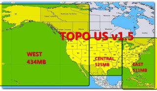 Topo US Map 4GB SD Magellan Triton 400 500 1500 2000