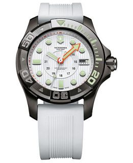 Victorinox Swiss Army Watch, Mens Dive Master 500m White Rubber Strap