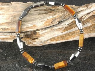 Brown Mens or Womens Magnetic Circulation Bracelet Necklace