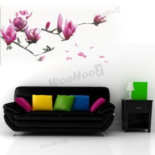 Large Magnolia Mural Wall Sticker Decal Home Door Decor