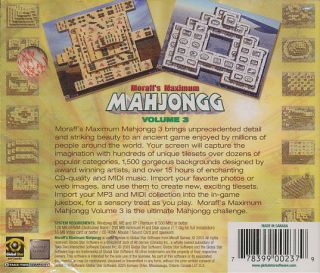 Moraffs Maximum Mahjongg Volume 3 PC Game New SEALED