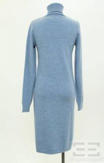 MM6 Maison Martin Margiela Light Blue Wool Sweater Dress Size S