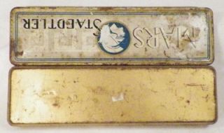 Vintage Mars Staedtler Pencil Tin Box Lithograph Neat