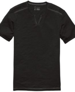 INC International Concepts T Shirt, Monte Split Neck Tee