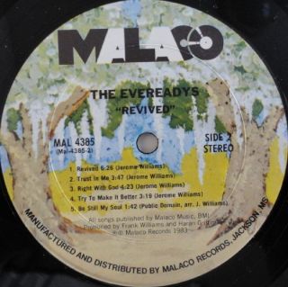 RARE Gospel Sweet Soul LP Evereadys Revived on Malaco Listen
