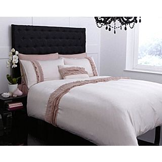 Pied a Terre Ruffles bed linen in champagne   House of Fraser
