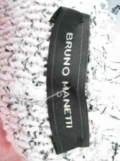 New Bruno Manetti White Fringe Jacket Blazer 46 $895