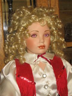 Porcelain Cowgirl Doll Donna RuBert 30 Gorgeous Outfit Stunning Face