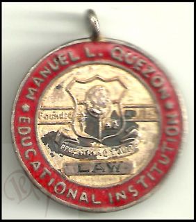 Philippines Manuel L Quezon Educational Institution Law Memorial Medal