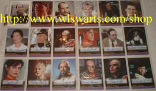 in Motion Master Set of 135 Cards RARE Majel Barret Autographs