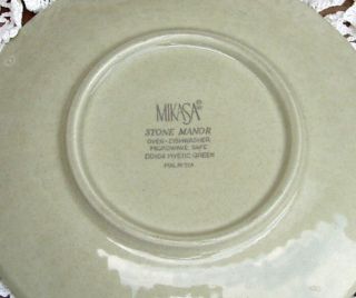 Mikasa Stone Manor Mystic Green Cup and Saucer Nice