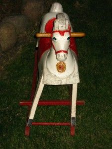Antique / Vintage Harry Molded Rocking Horse by Trail Rite Mapleplain