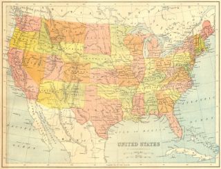 Title of map: United States