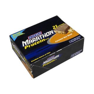 Snickers Marathon Caramel Nut 12 Ct Case 2 8oz Bars Healthy High Fiber
