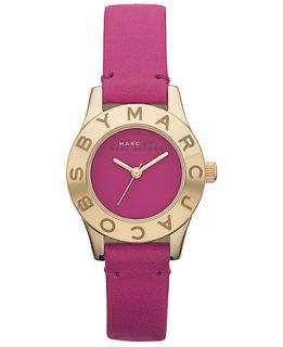 Marc by Marc Jacobs Watch, Womens Grape Leather Strap 26mm MBM1209