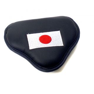 Japan Flag Black 2BALL Mallet Putter Headcover International Heritage
