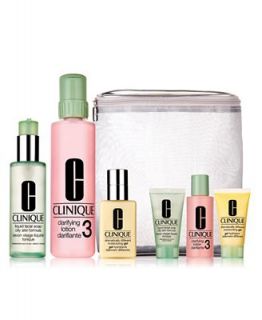 Clinique 3 Step Home & Away Value Kit for Combination Oily and Oily
