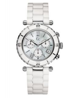 Gc Swiss Made Timepieces Watch, Womens White Ceramic Bracelet 28mm