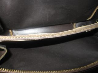 Margolin, 1960s style, brown leather, purse with lots of compartments