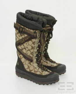 Coach Brown Marian Winter Boots Size 6 New