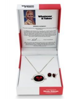 Whatever It Takes Jewelry Set, Silver Tone George Clooney Spinner