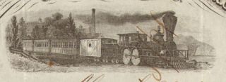 1864 Marietta Cincinnati Railroad Ohio Railroad Stock Certificate 1st