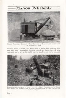 1914 Marion Steam Shovels Catalog 93 on CD