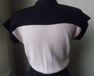 Vintage St John for Neiman Marcus Classic Chic Color Block Knit Dress