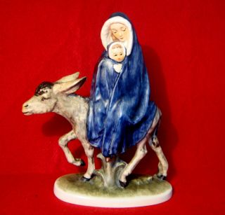Into Egypt Mary and Baby Jesus Figurine TMK 5 by Janet Robson