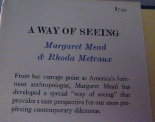 Way of Seeing Margaret Mead Marriage Power 1st 2D