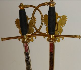 Knight Vintage Spanish Italian Swords Shields Wall Decor Set