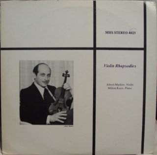 Albert Markov Violin Rhapsodies LP Mint MHS 4023 Vinyl Record