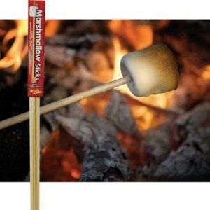 Wooden Campfire Marshmallow Roasting Sticks 12 Pack