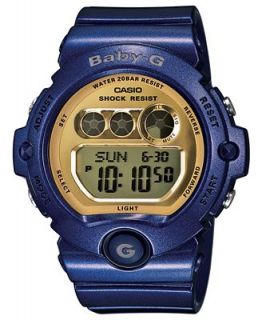 Baby G Watch, Womens Digital Blue Resin Strap 45x49mm BG6900 2