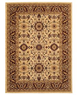 Couristan Area Rug, Tolya TOL6709 Cream/Red 82 x 115   Rugs   