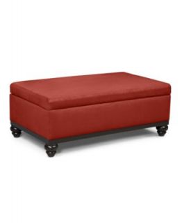 Stewart Fabric Storage Ottoman, Club Custom Colors 46W x 26D x 17H