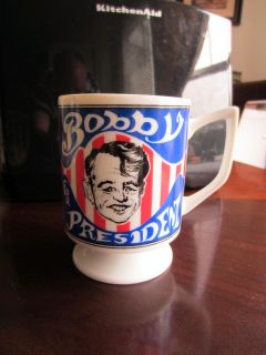 Robert F Kennedy Bobby for President 1968 Patriotic Drinking Mug