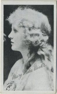 Mary Miles Minter 1910s Kromo Gravure Trading Card