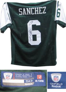 Mark Sanchez Signed Official Pro Authentic Nyjets Inscribed Jersey PSA