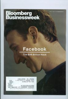 BUSINESSWEEK Magazine Facebook Mark Zuckerberg $96 Billion Hack