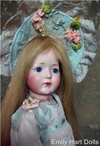Antique Reproduction porcelain doll by Emily Hart dress Mary Lambeth