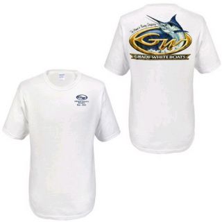 Grady White Boats Marlin Design White s s T Shirt 3XL