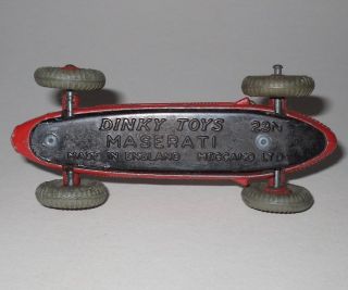 Dinky Toys No 23N Maserati Racing Car Red Body Hubs Unboxed Meccano