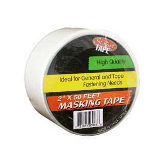 Masking tape is ideal for general fastening needs. Comes packaged
