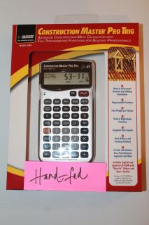 Construction Master Pro Trig Construction Calculator Model: #4080