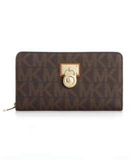 MICHAEL Michael Kors Handbag, Hamilton Signature Zip Around Wallet