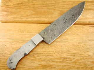 Custom Damascus Master Large Chef Knife Blank Knifemakin​g Sharp CK3