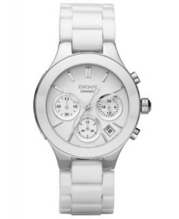 DKNY Watch, Womens White Ceramic Bracelet NY4912