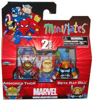 Marvel Minimates Armored Thor Beta Ray Bill 2 Pack Action Figures