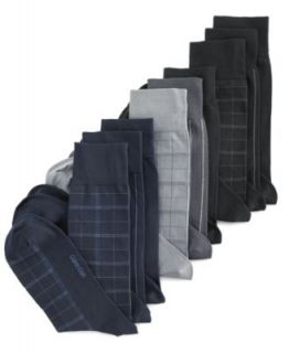 Calvin Klein Socks, 4 Pack Patterned Dress Socks   Mens Underwear